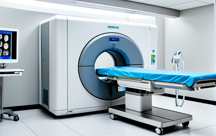 폐암 조기 진단 CT 스캔 - Doctor Explaining CT Scan**

"A friendly female doctor in a clean, modern medical office explaining ...