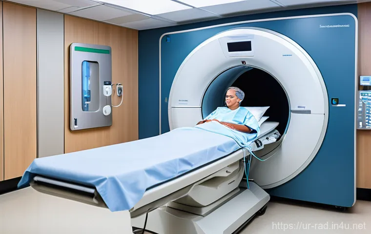 MRI 검사 후기 모음 - The MRI Scan Experience: Patient's Perspective**
"A patient, dressed in a loose, comfortable hospit...