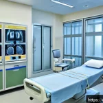 Home 19 유방암 진단 방사선 검사 비용 - A modern diagnostic imaging center in a large Pakistani city like Lahore or Karachi, featuring state...